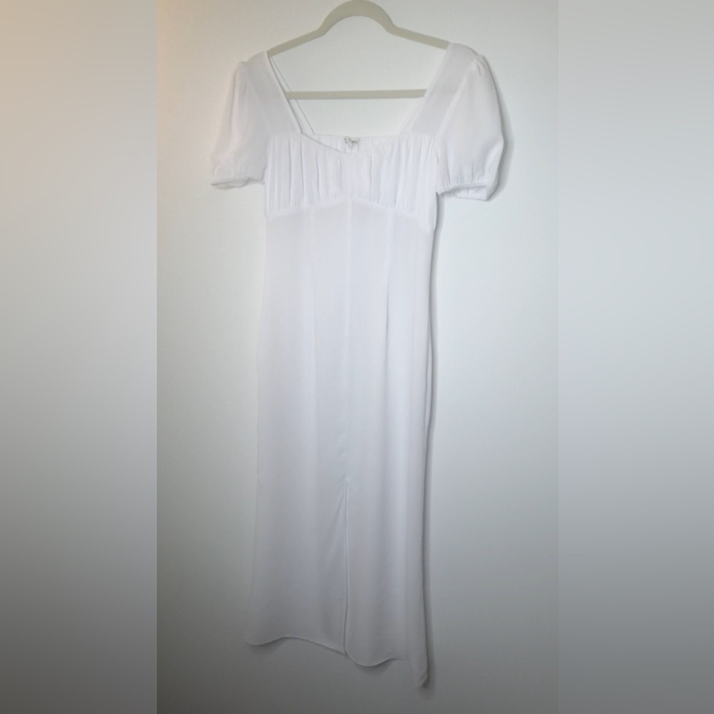 Sage The Label Sheer Midi Dress with slits White Women’s Size Small